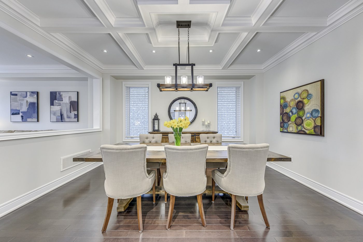 Dining room in a home listed by Mike Elsey