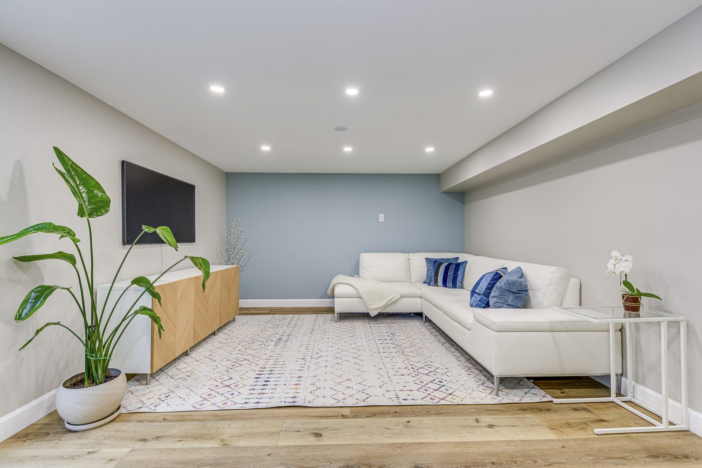 A bright living room in a Halton home