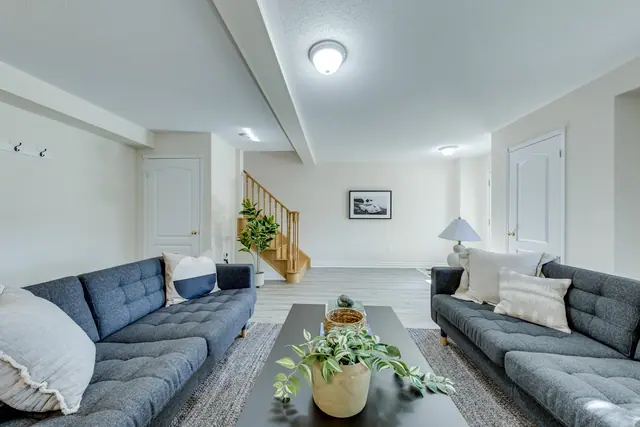Ground-floor living room looking toward the stairs